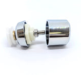 1 x Duschtürrolle /Rollen/ Räder / Läufer kleiner Raddurchmesser 19mm MS2 Weißes oder Chrom-Finish.