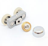 1 x doppelte Duschtürrolle /Läufer/Rollen 18 mm Räder Durchmesser E7