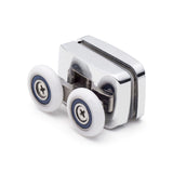 4er-Pack (2x oben und 2x unten) x Duschkabinenrollen/Laufschienen, 23 mm Durchmesser, F23