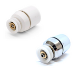 1 x Duschtürrolle /Rollen/ Räder / Läufer kleiner Raddurchmesser 19mm MS2 Weißes oder Chrom-Finish.