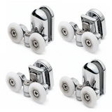 Satz von 4 doppelten oberen und unteren Duschtürrollen /Läufer/Räder 23 mm Durchmesser SP4