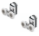 2 x untere doppelte Duschtürrollen /Läufer/Räder 23 mm Durchmesser SP4