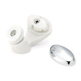 2 x Duschtürrollen /Rolle/ Räder/Läufer Kugelgelenk klein 22 mm Raddurchmesser B4