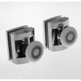 2 x einzelne obere Zinklegierungs-Duschtürrollen /Läufer/Räder 23 mm oder 25 mm Raddurchmesser L070