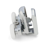 2 x untere doppelte Duschtürrollen /Läufer/Räder 23 mm Durchmesser SP4