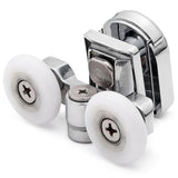Satz von 4 doppelten oberen und unteren Duschtürrollen /Läufer/Räder 23 mm Durchmesser SP4